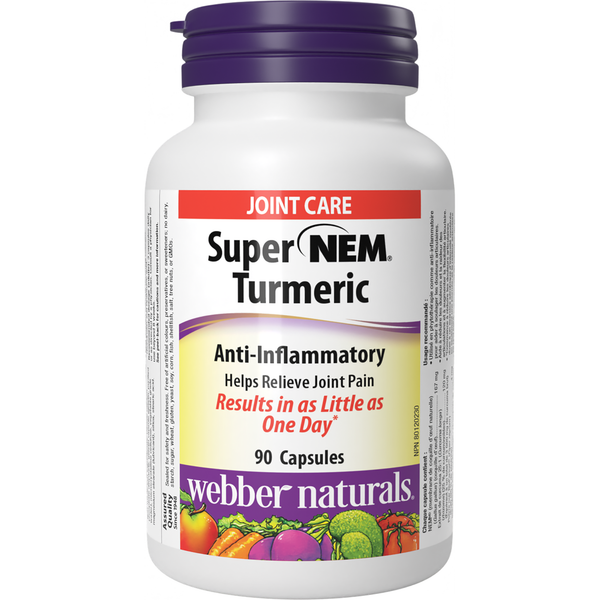 Webber Naturals - Super NEM® Turmeric - 90 Capsules