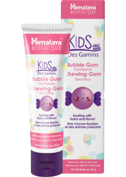 Himalaya Wellness Himalaya Kids Toothpaste (Bilingual) Flavour: Bubble Gum
Container Size: 113 g Each