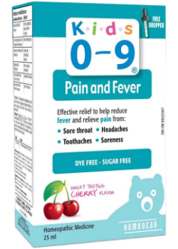 HOMEOCAN   Kids 0-9 Pain & Fever, 25 ml
