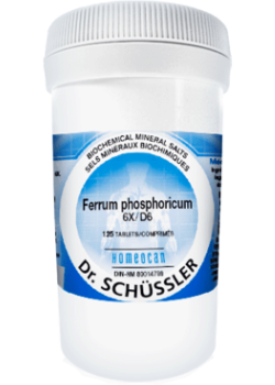 SCHÜSSLER MINERAL TISSUE SALTS    N°4 Ferrum phosphoricum    NO.4-125 6X