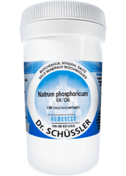 SCHÜSSLER MINERAL TISSUE SALTS    N°10 Natrum phosphoricum    NO.10-125 6X