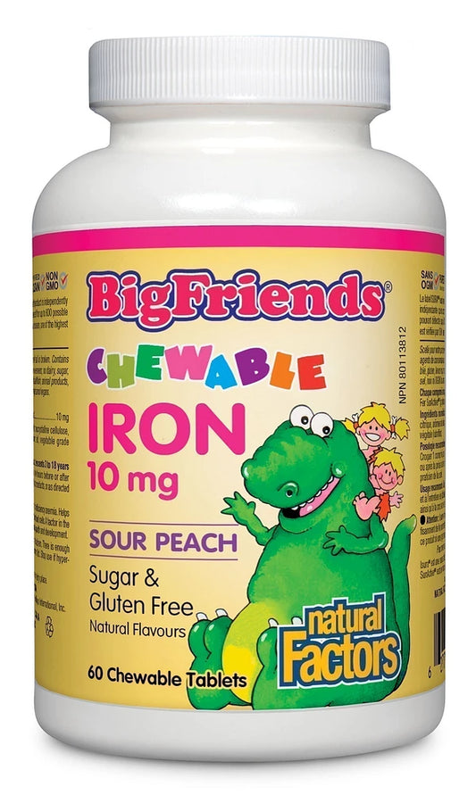 Natural Factors   Chewable Iron 10 mg, Big Friends   60chews