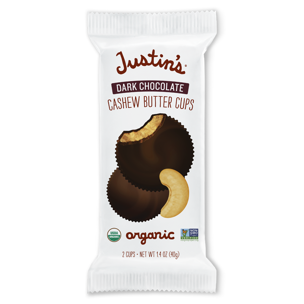 Justin's - Dark Chocolate Cashew Butter Cups - 12 x 40g
