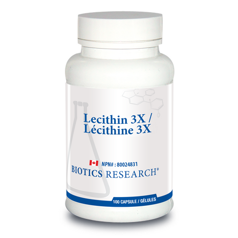 BIOTICS - Lecithin 3X - 100 Capsules