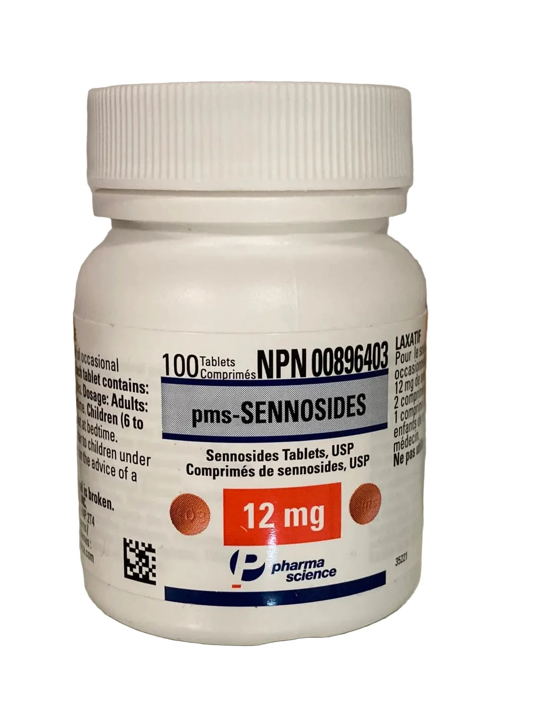 SENNOSIDES TB 12MG 100 PMS TABLET