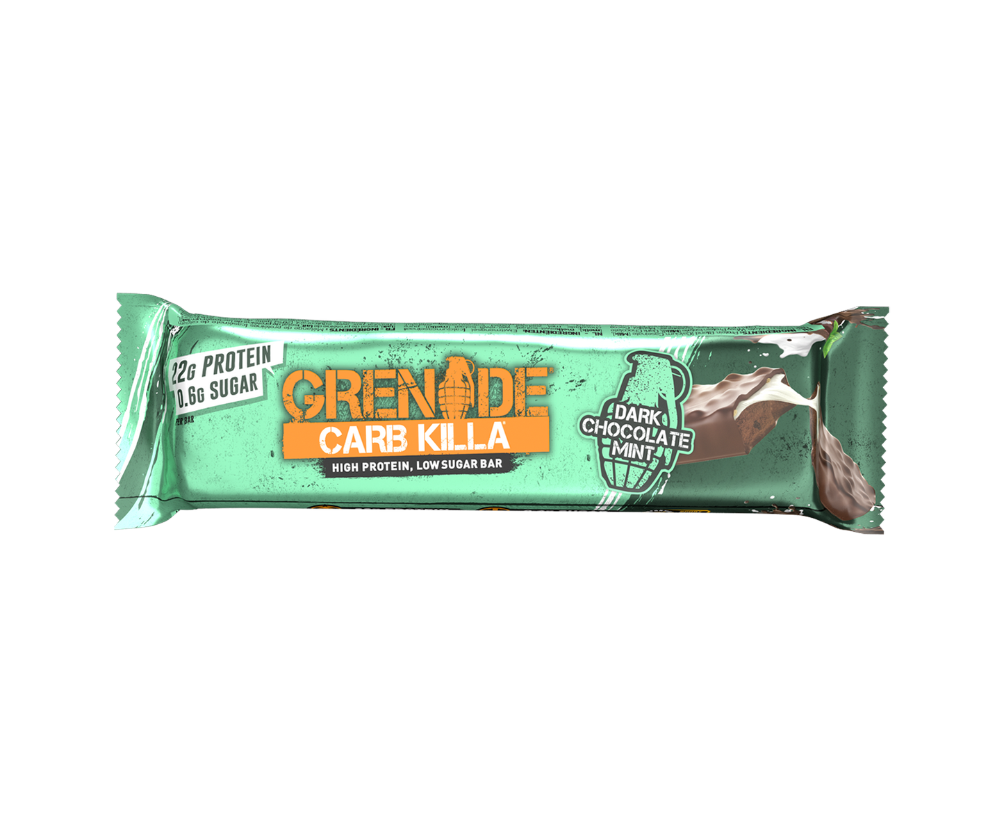 Grenade - PROTEIN BAR - Dark Chocolate Mint 22G(1 bar) *short dated Feb 19, 2025*