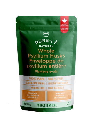 Pure-l? Pure-l? Natural Whole Psyllium Husks Container Size: 400 g Each