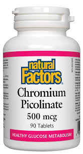 Natural Factors   Chromium Picolinate 500 mg   90 tabstabs