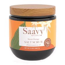 SAAVY NATURALS Sweet Orange Salt Scrub 340g