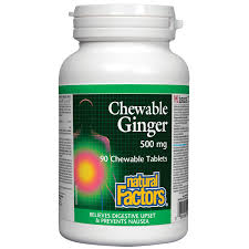Natural Factors Chewable Ginger 500 mg 90 chews