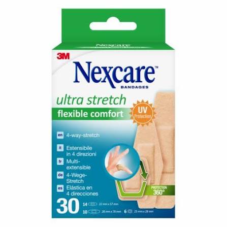 NEXCARE BANDAGES COMFORT ULTRA STRETCH 30