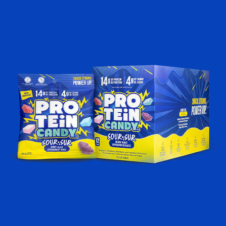 Protein Candy Sour Berry - Pack of 12 x 50 g