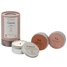 LA LUNA    Soy & Coconut Candles Variety Packs    LA LUNA    Soy & Coconut Candles Variety Packs    Oceania Discovery Candle Kit 3x80g