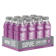 NATURE'S BEST ISOPURE ZERO CARB GRAPE FROST 16.9oz - 12/case