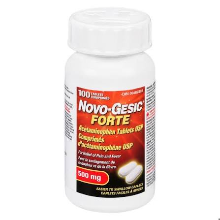 GESIC FORTE CPLT 500MG UD 100 NOVO CAPLET
