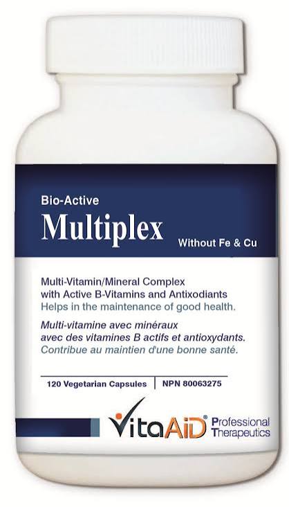 VitaAid Bio-Active Multiplex WITHOUT Fe & Cu 120v