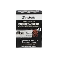 BAREBELLS BAREBELLS PROTEIN BAR COOKIES & CREAM 55g - 4/box