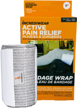Incrediwear Incrediwear Bandage Wraps 5in Colour: Gray Each
