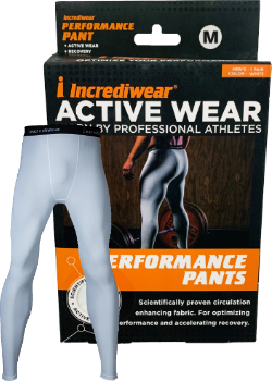 Incrediwear - Incrediwear Apparel Performance Pants White Medium