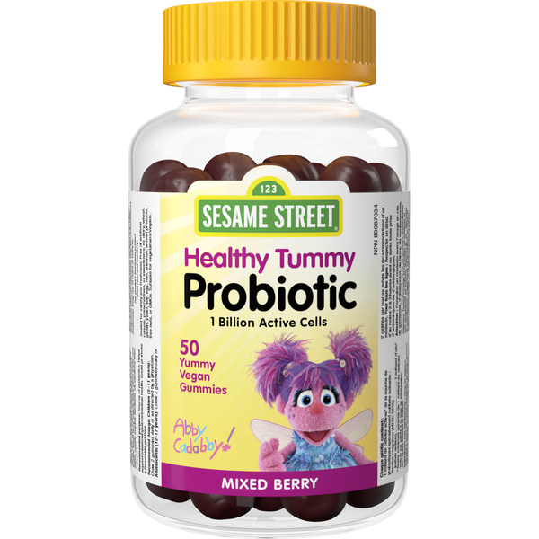Sesame Street - Healthy Tummy Probiotic 1 Billion Active Cells
Mixed Berry - 50 Vegan Gummies