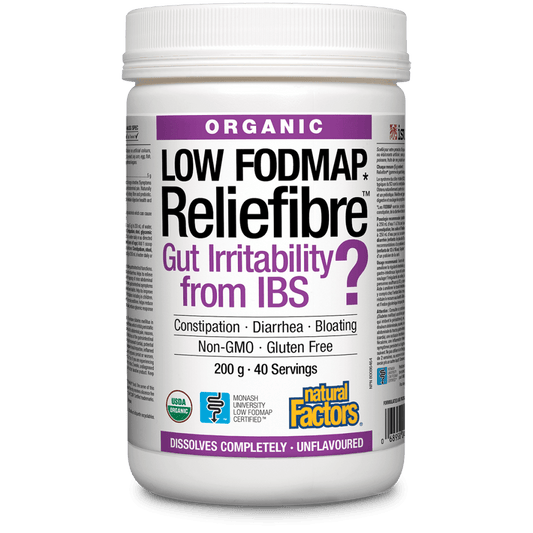 Natural Factors   Reliefibre Organic, Unflavoured   200 gpwd