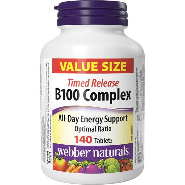Webber Naturals - B100 Complex Value Size - 140 Tablets