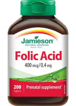 Jamieson JMS Folic Acid 400mcg 200's 200Tablets