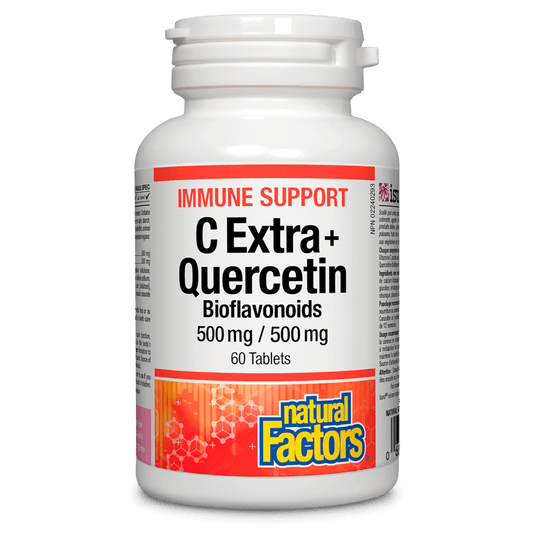 Natural Factors   C Extra + Quercetin 500 mg / 500 mg Bioflavonoids   60tabs