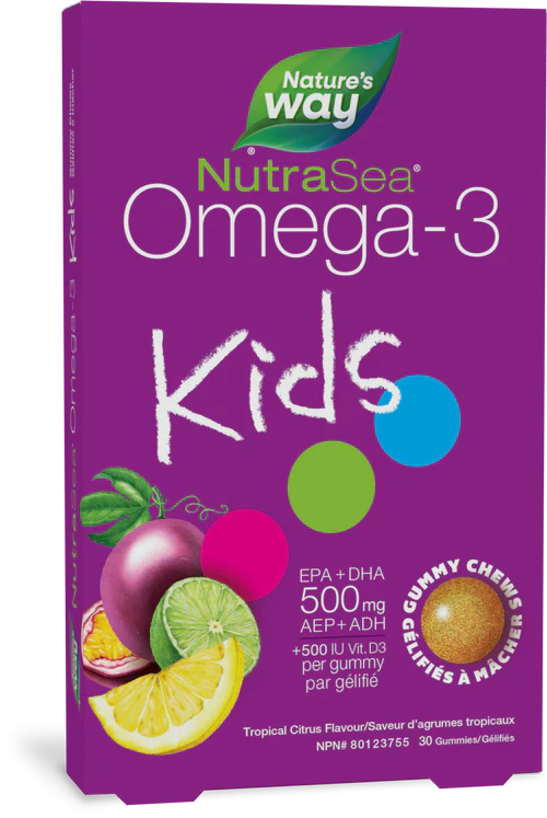 Nature's Way - NutraSea Omega-3 Kids Gummy Chews NEW - 30 count