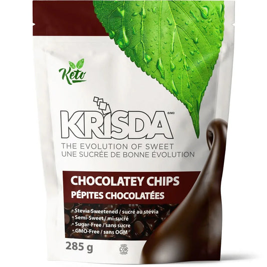 KRISDA SWEETENERS    Stevia Sweetner, Chocolate Chips, Semi Sweet    5kg