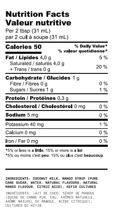 KEFIRKULT - Mango, Coconut Kefir Yogurt 359ml