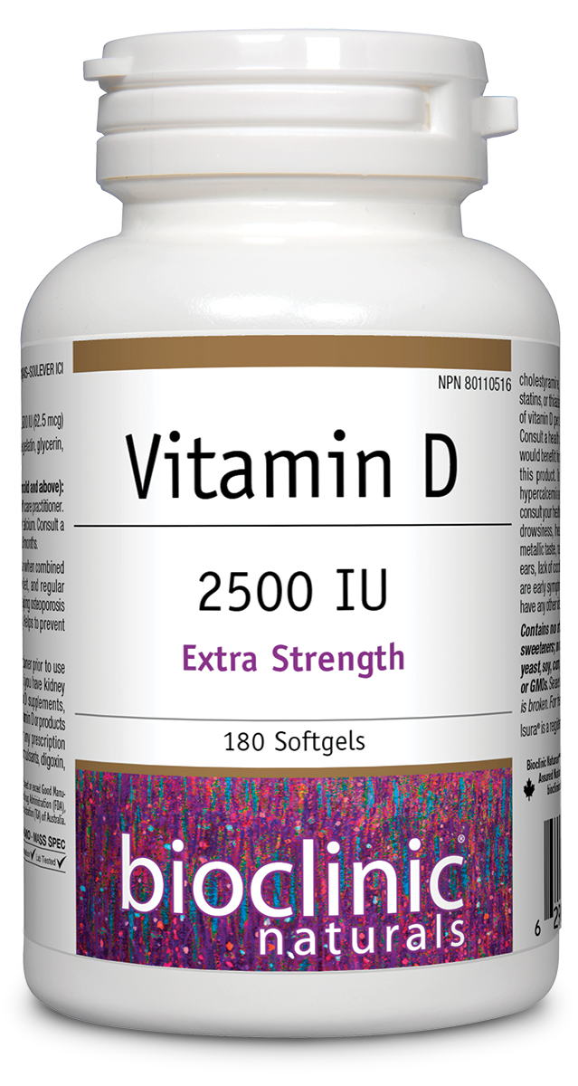 Bioclinic - Vitamin D3 · 2500 IU - 180 Softgel