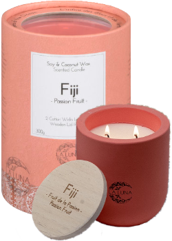 LA LUNA    Soy & Coconut Candles    LA LUNA    Soy & Coconut Candles    Fiji Passonfruit Candle 300g