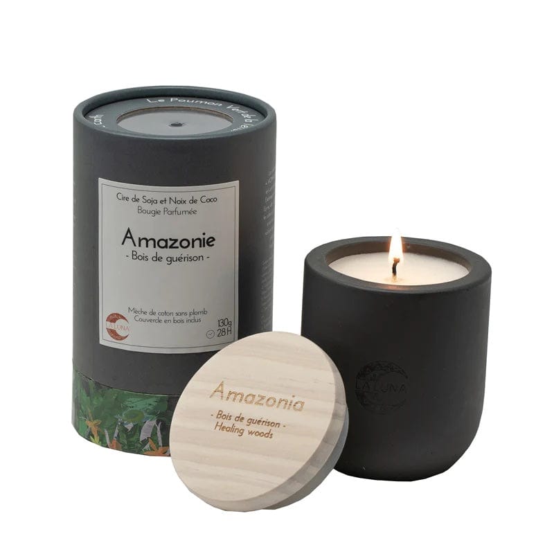LA LUNA    Soy & Coconut Candles    LA LUNA    Soy & Coconut Candles    Amazonia Healing Woods Candle 130g