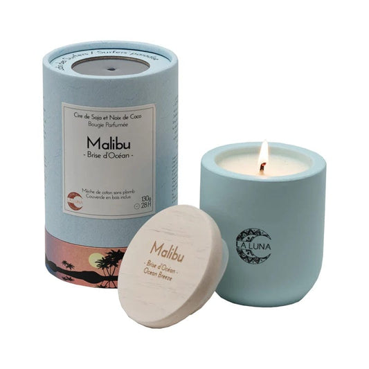 LA LUNA    Soy & Coconut Candles    LA LUNA    Soy & Coconut Candles    Malibu Ocean Breeze Candle 130g