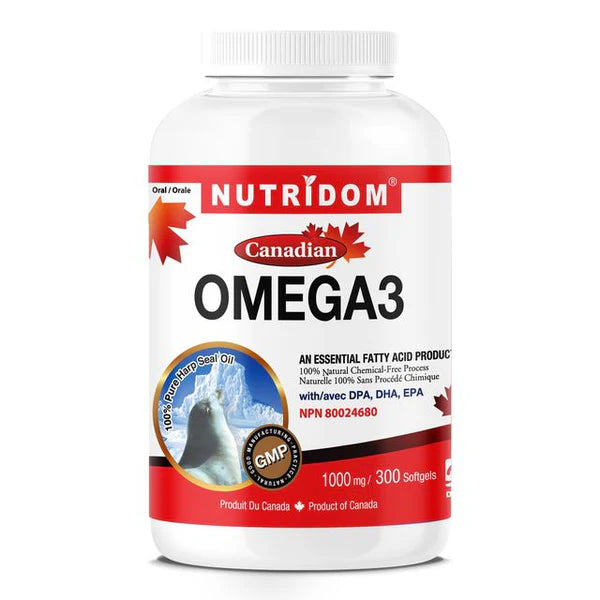 NUTRIDOM® Omega3 1000mg -Seal 300 Softgels - Family size