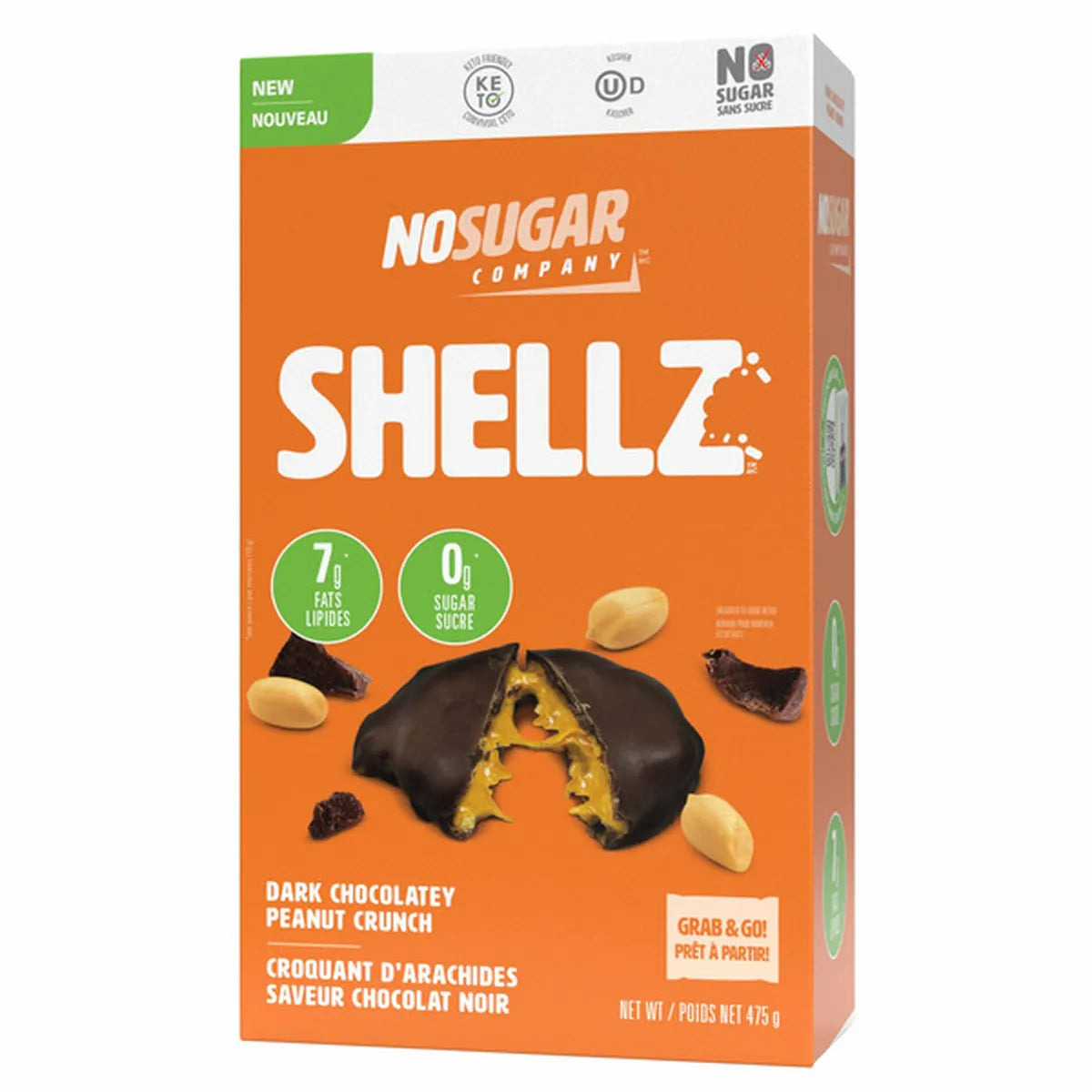 No Sugar Company Shellz Peanut Butter 25ct 25 x 19g