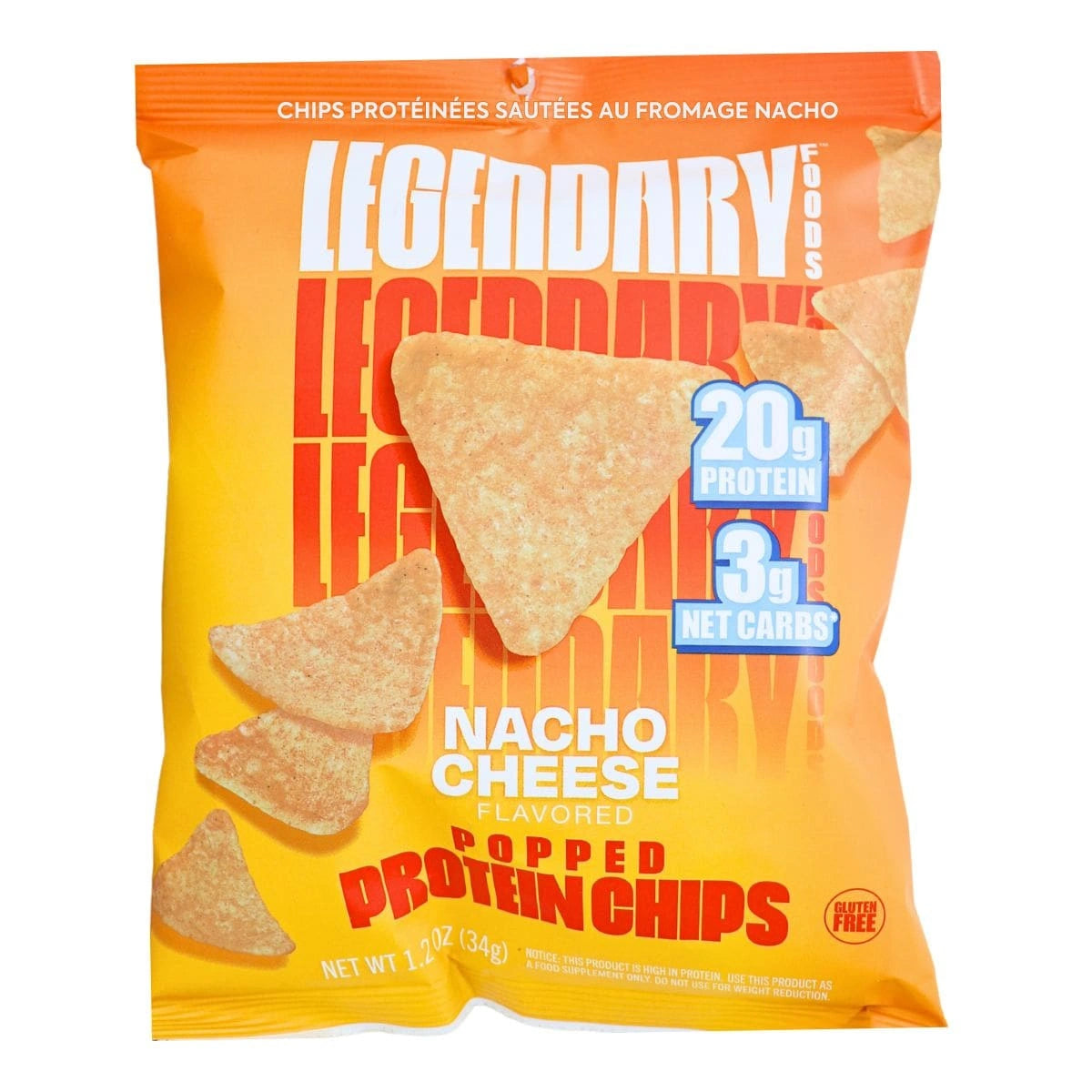 Legendary Foods Protein Chips Nacho Cheese 34 g