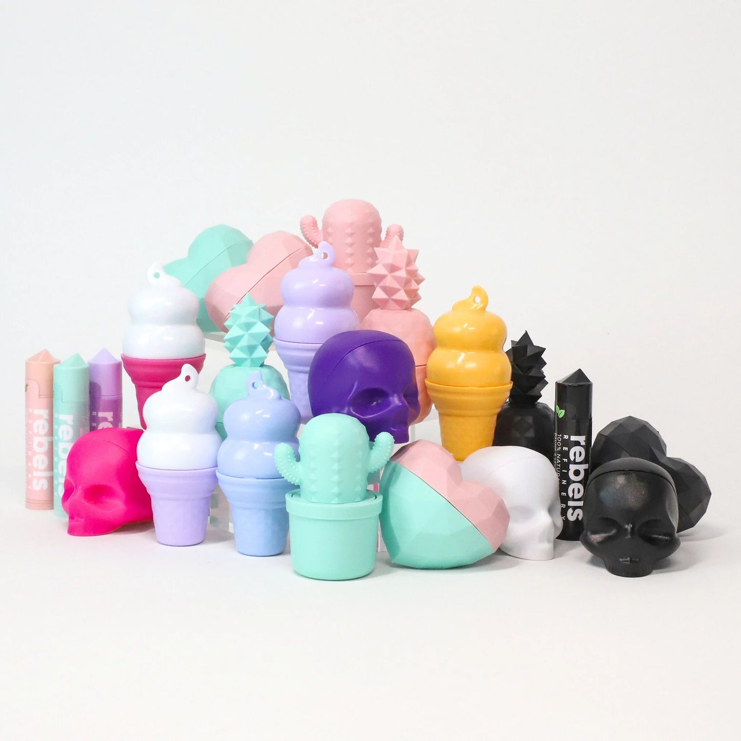 Rebels Refinery 6pc Grab N Go Lip Balm Display 42g