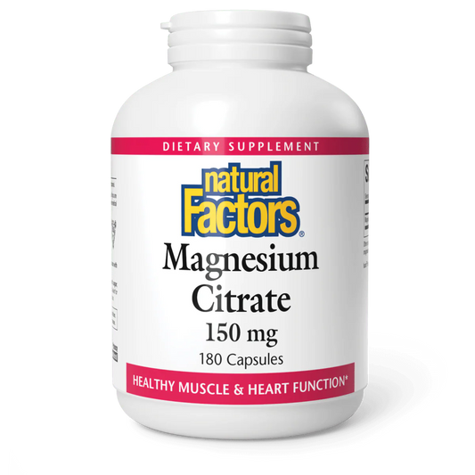 Natural Factors Magnesium Citrate 150 mg 180 caps