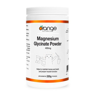Orange Naturals      Magnesium Glycinate 400mg - Powder      220 g