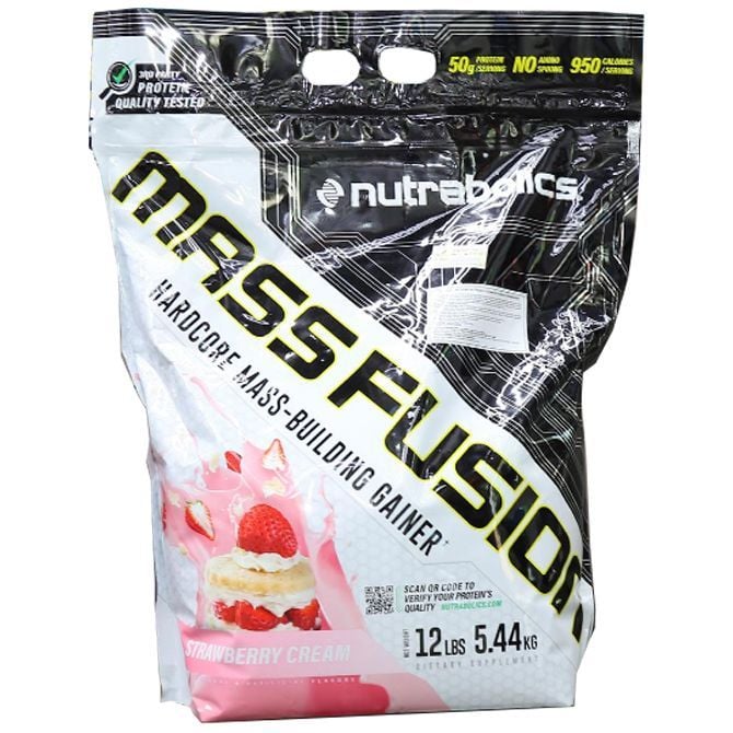 NUTRABOLICS MASS FUSION STRAWBERRY MILKSHAKE 12lbs