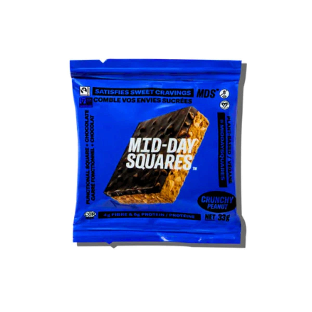 MID-DAY SQUARES Crunchy Peanut Squares (NGM/vegan) 33g