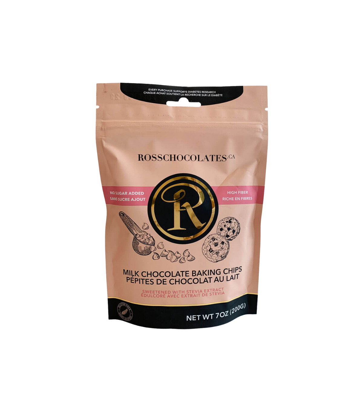 ROSS CHOCOLATES Milk Chocolate Baking Chips 200g