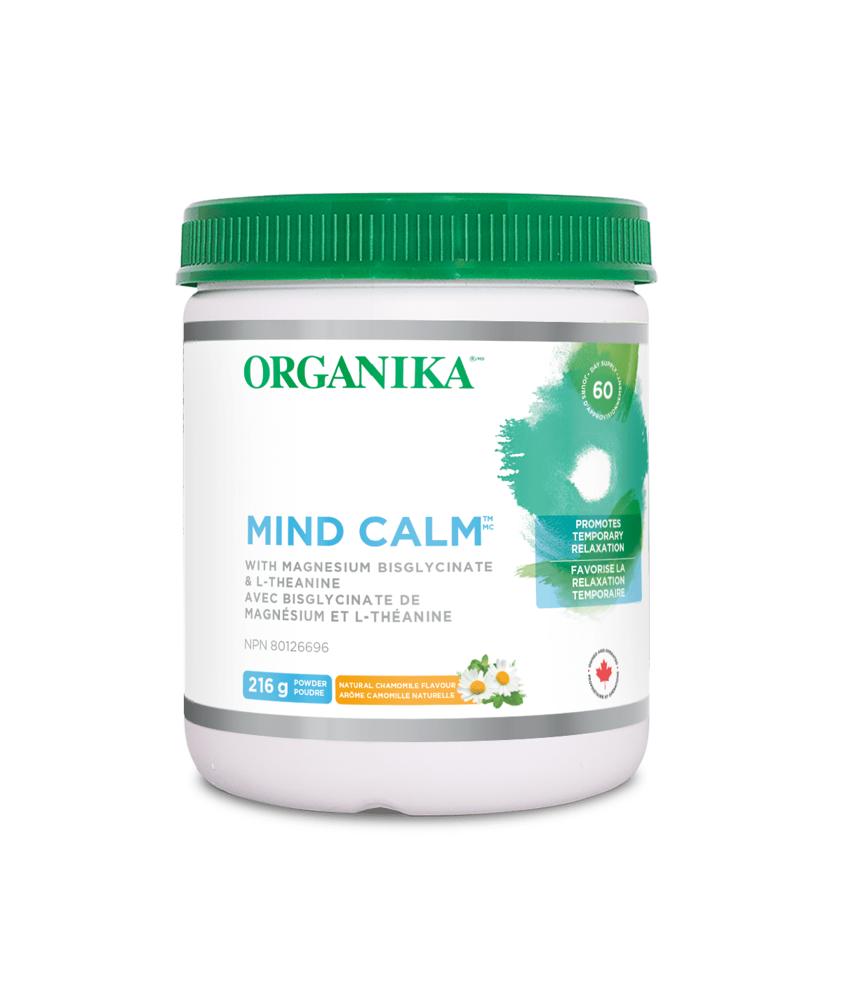 Organika MIND CALM MAGNESIUM INOSITOL L-THEANINE POWDER 216G