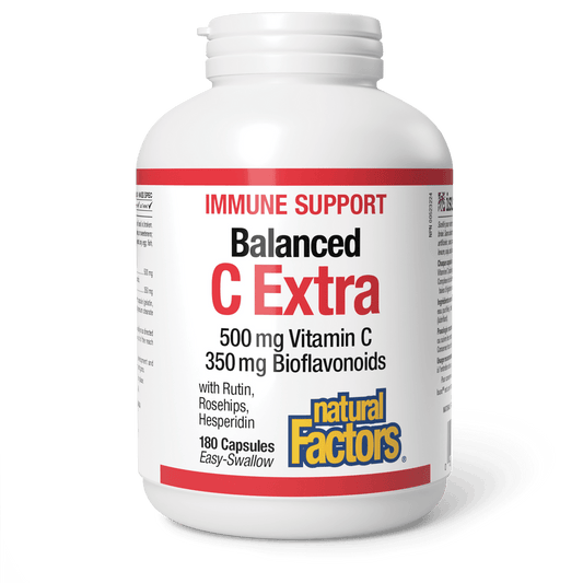 Natural Factors   Balanced C Extra 500 mg / 500 mg Bioflavonoids   180 tabstabs