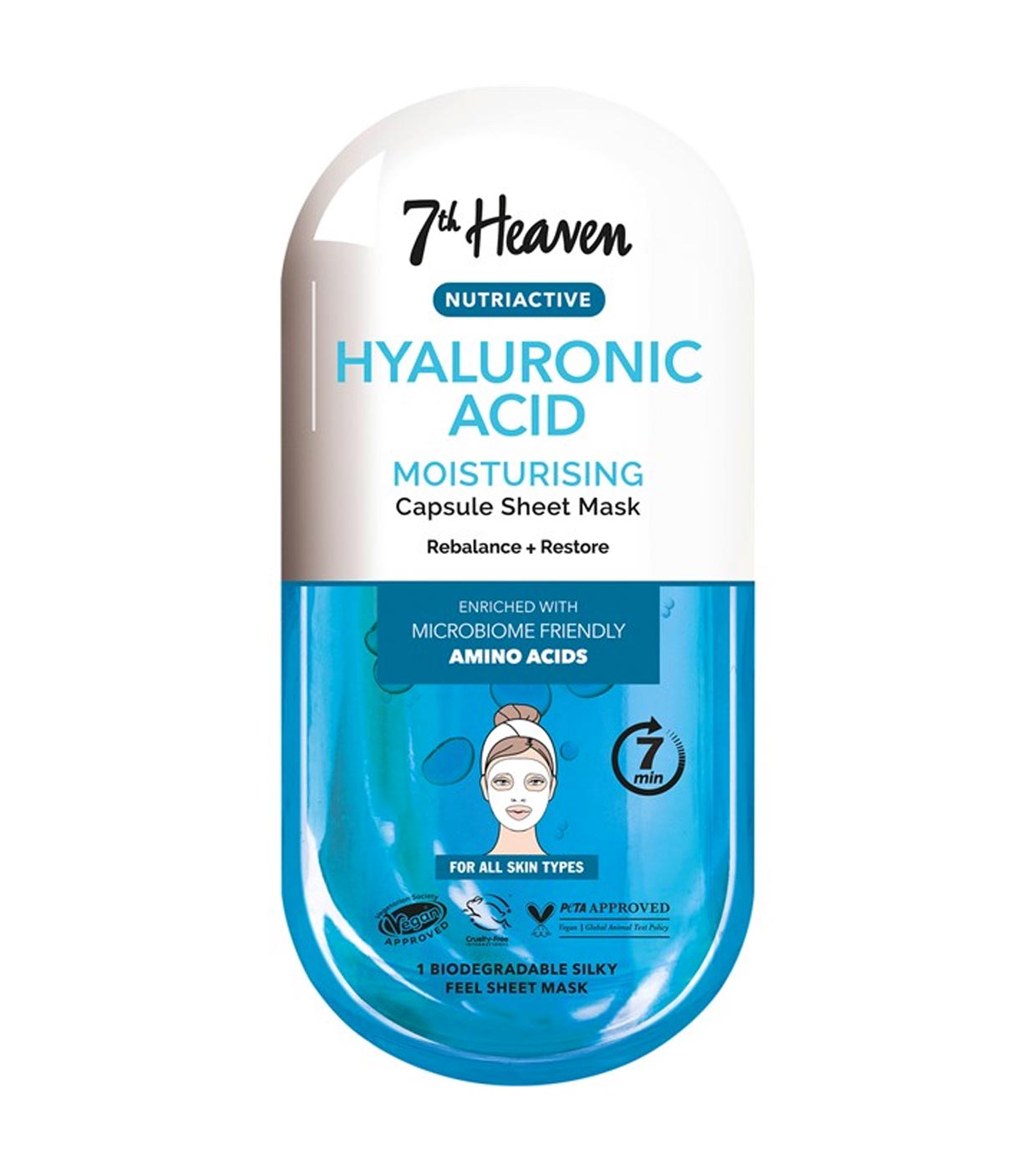 7TH HEAVEN NUTRI-ACTIVE HYALURONIC SHEET MASK