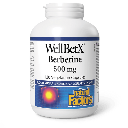 Natural Factors   WellBetX Berberine 500 mg   120vcaps