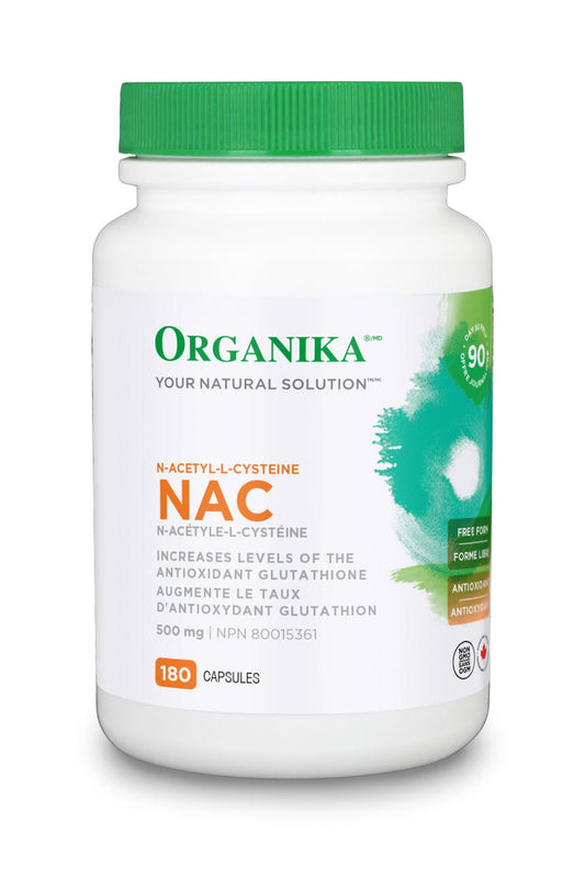 Organika   NAC N-ACETYL L-CYSTEINE 500MG 180CAP