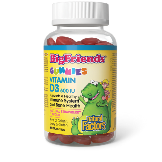Natural Factors   Big Friends Vitamin D3 600 IU   60gummie
